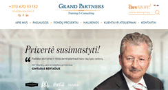 Desktop Screenshot of grandpartners.lt