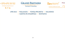 Tablet Screenshot of grandpartners.lt